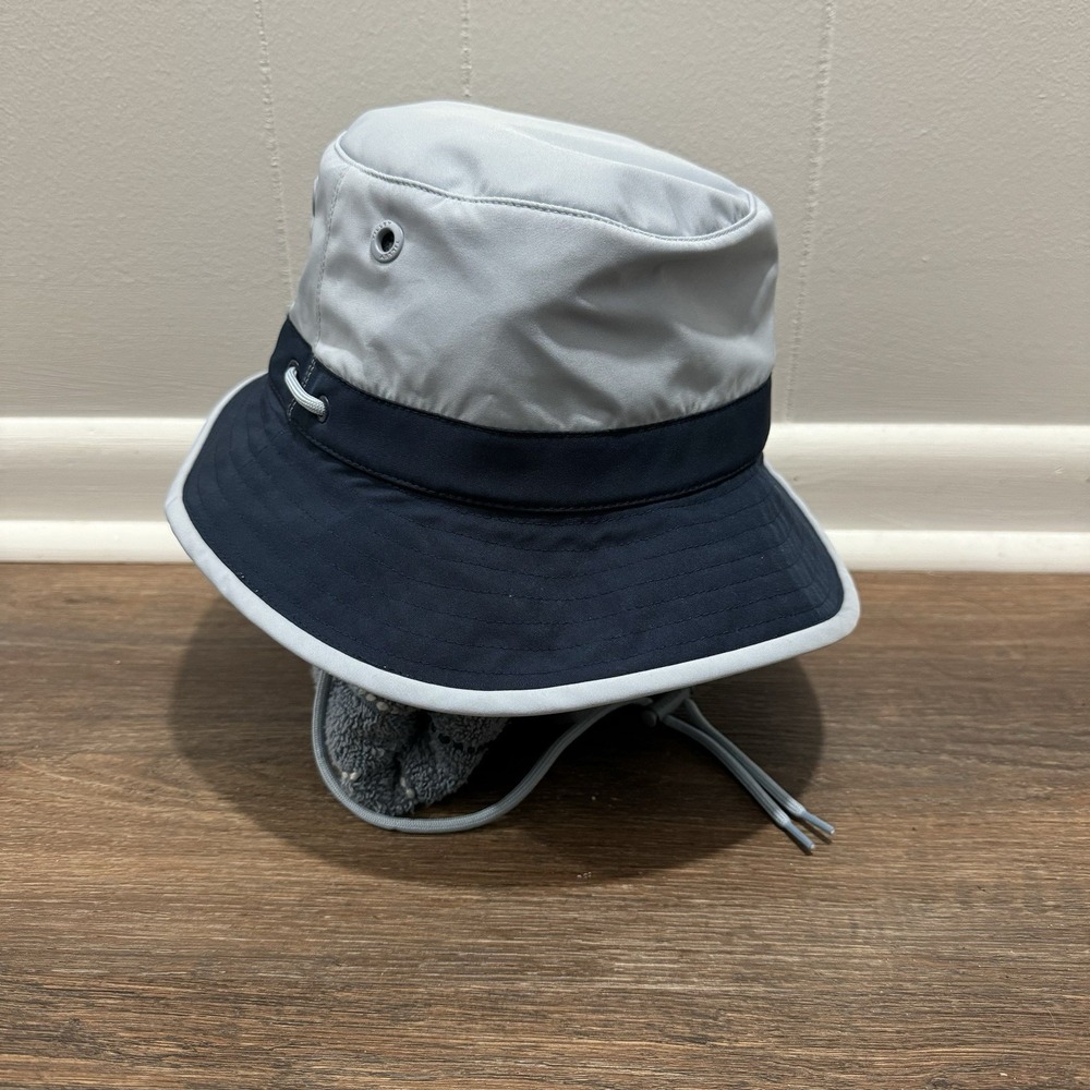NWT Tilley x Mec Ice Blue Navy Bucket Style Brim Hat Sz L/XL Outdoor Hiking Boat